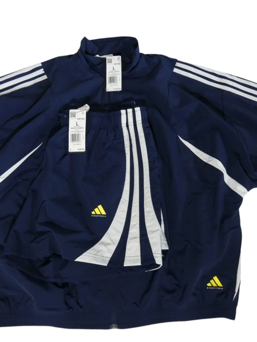 Adidas Women's 2 Piece Track Suit Set Jacket Shorts Night Indigo Size Large NWT - Picture 15 of 15